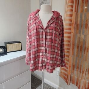 American Eagle Hooded Shirt